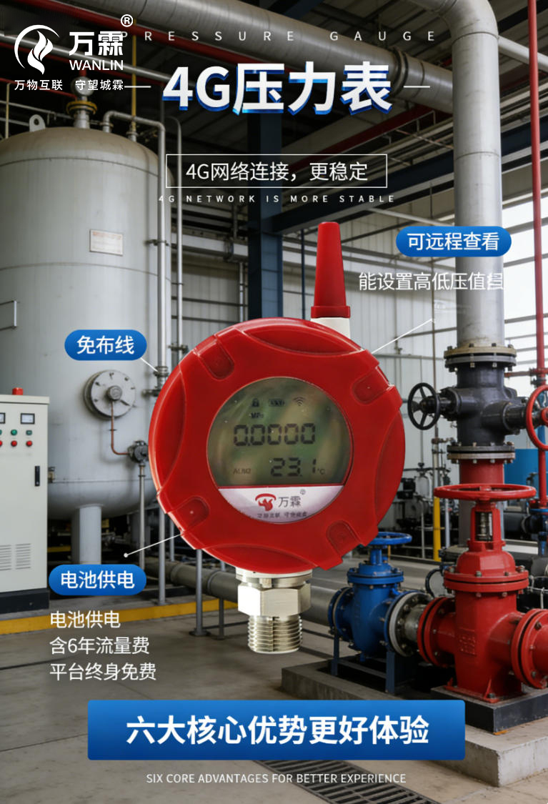 4G压力表：智慧消防的“安全密钥”